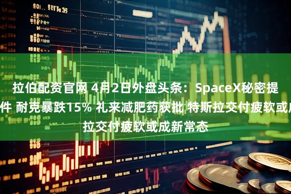 拉伯配资官网 4月2日外盘头条：SpaceX秘密提交IPO文件 耐克暴跌15% 礼来减肥药获批 特斯拉交付疲软或成新常态